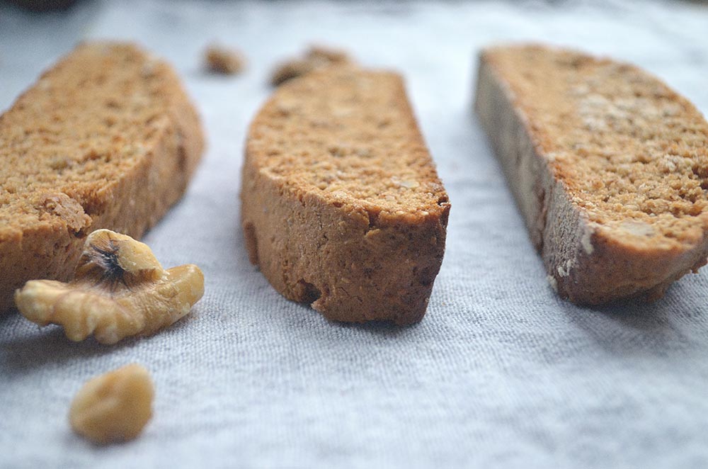 Walnut Cinnamon Biscotti