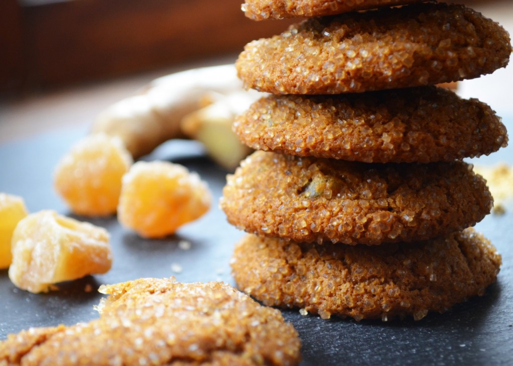 Chewy Triple Ginger Cookies