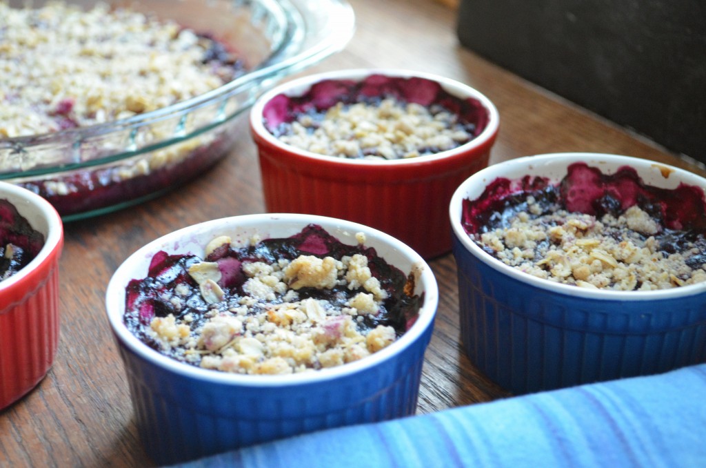 Berry Crisp With Pinenut Hazelnut Topping