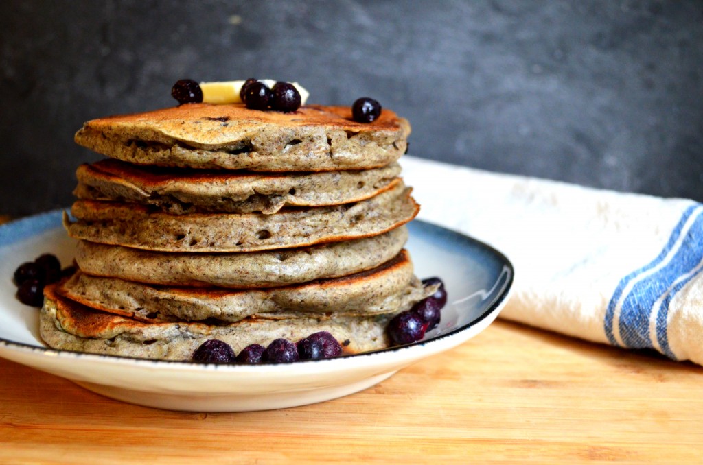 Blueberry Buckwheat Pancakes