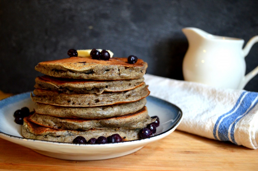 Blueberry Buckwheat Pancakes