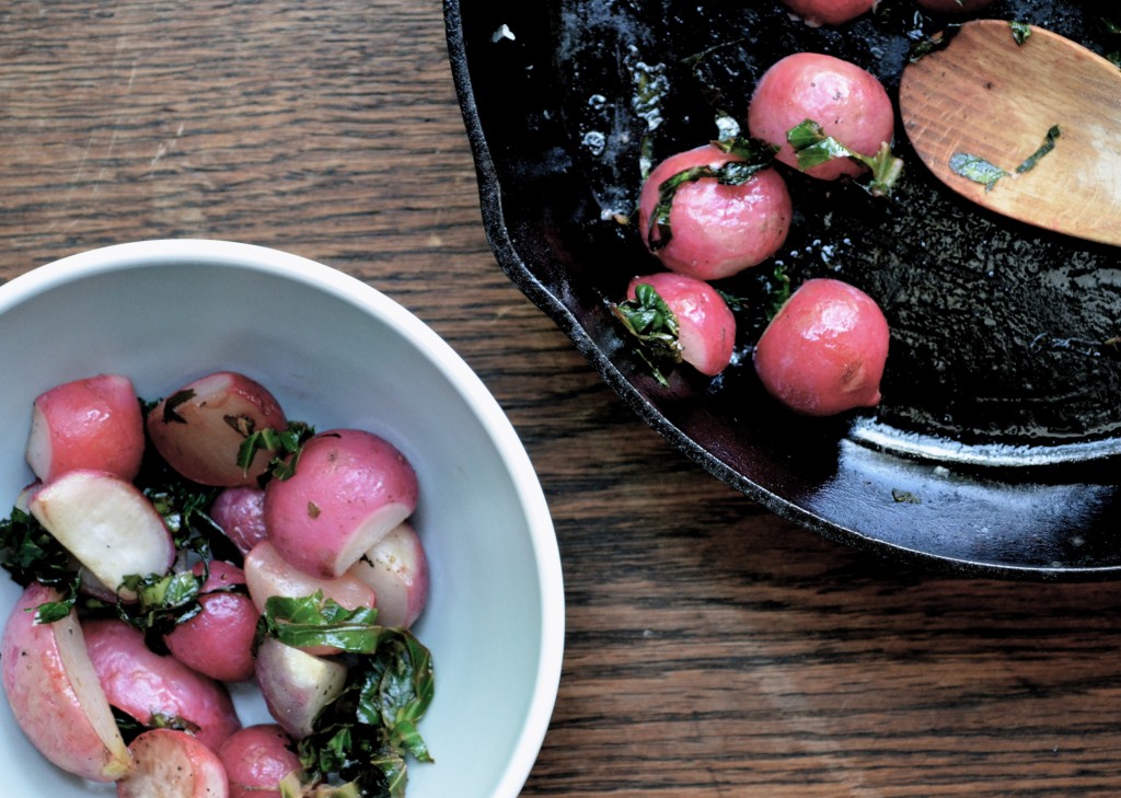 Radishes in Browned Butter and Lemon