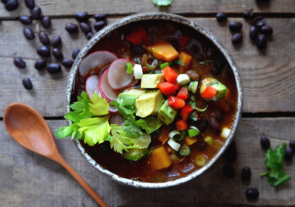 Butternut Squash and Black Bean Chili with Chipotle